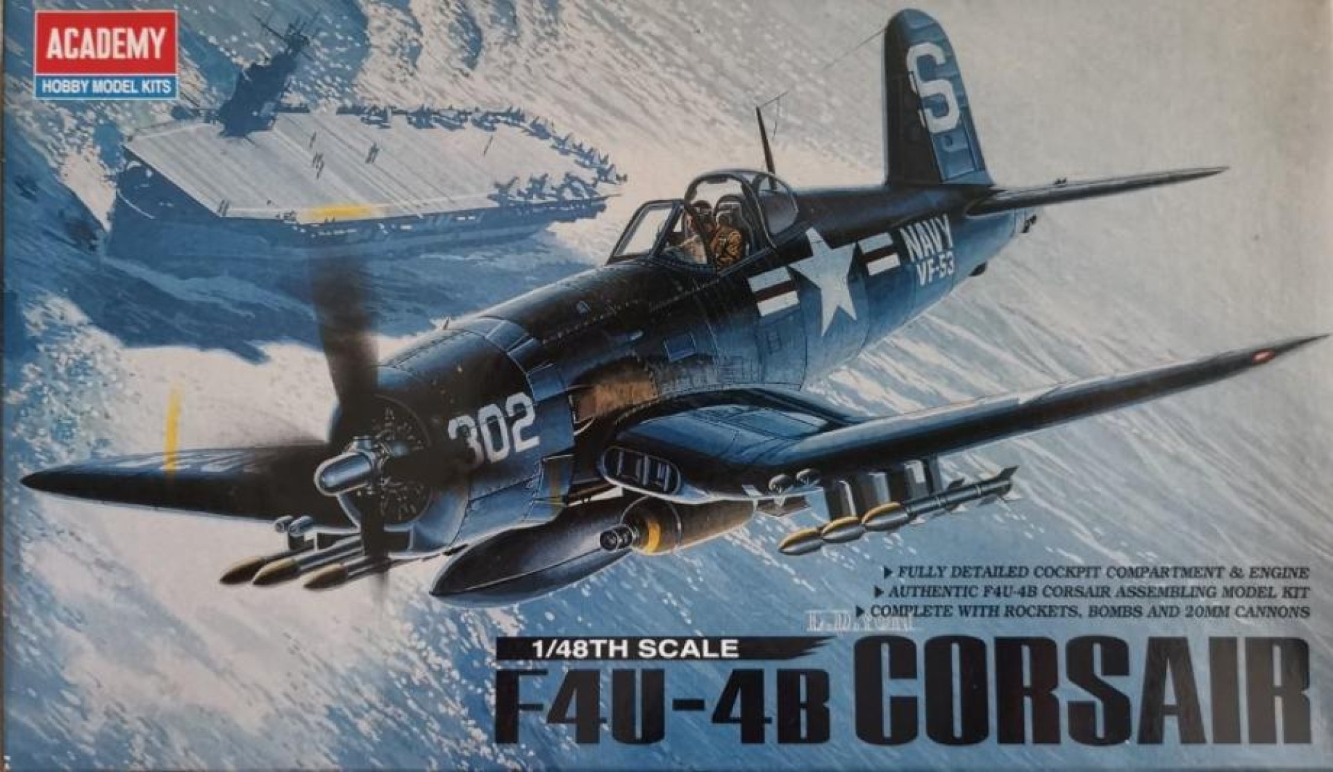 Maketa aviona avion Vought F4U Corsair 1/48 1:48