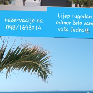 APARTMANI JEDRA 40 metara do plaže