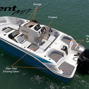 BAYLINER M17 NOVI GLISER BOWRIDER BEZ KABINE FINALNA RASPRODAJA SA LAGERA, BEZ MOTORA