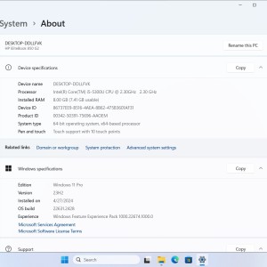 ️HP Elitebook 850 G2, i5-5300U, 256GB, 8GB, 15.6" FHD Touch️