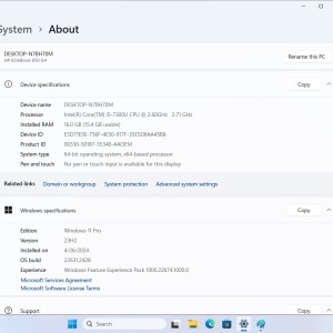 ️HP Elitebook 850 G4, i5-7300U, 256GB, 16GB, 15.6" FHD, 2 grafičke kartice️