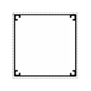 ALU STUB ZA OGRADU 100X100