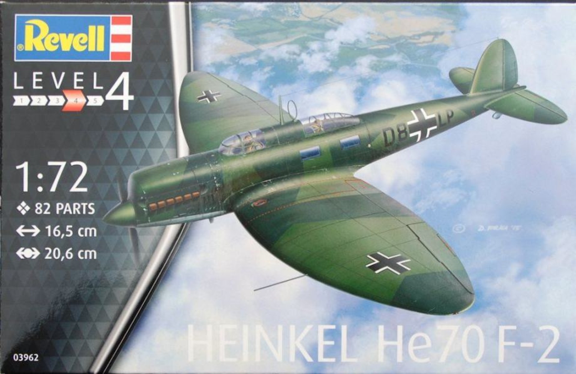 Maketa avion Heinkel He 70 Revell 1/72 1:72
