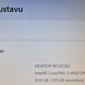 Računalo i3 4150, 8gb ram