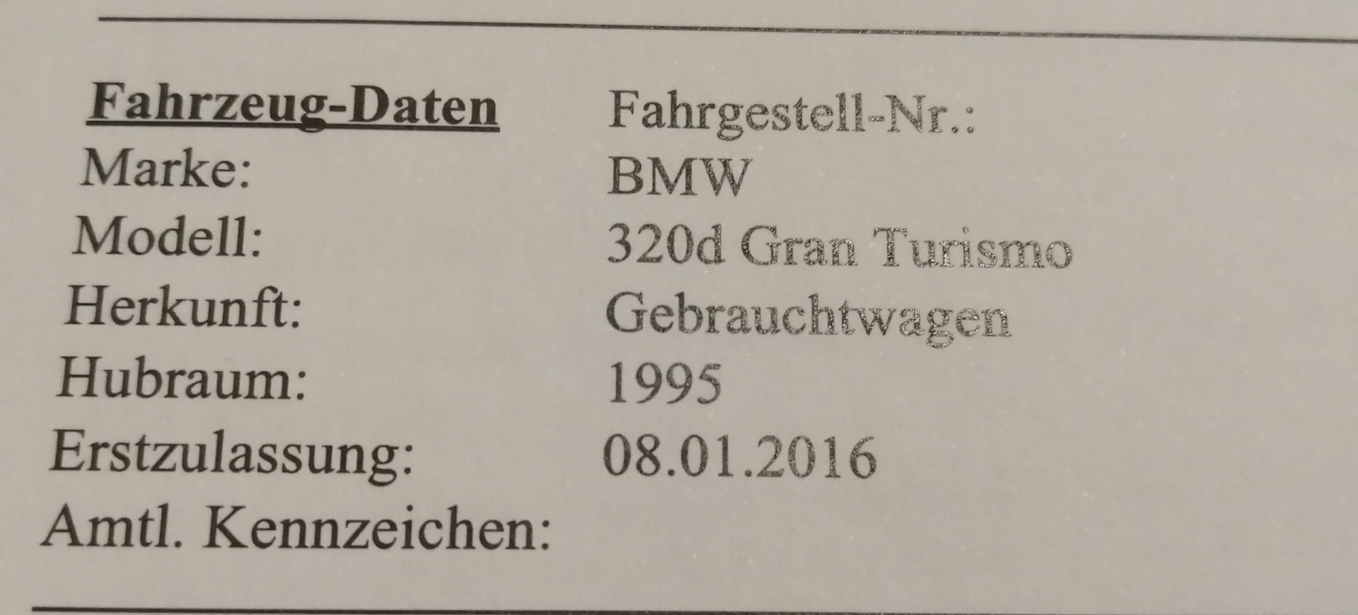 BMW 320d GT