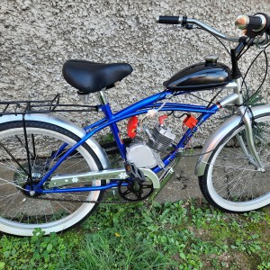 Bicikl muški - klasični pogon (nožni) + MOTORNI pogon (na gorivo)