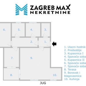 Bez Agencije četverosobni stan 100 kvadrata namješten gornji bukovac
