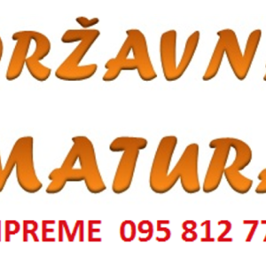 INDIVIDUALNE PRIPREME ZA DRŽAVNU MATURU - matematika, fizika, kemija, hrvatski jezik, biologija ...