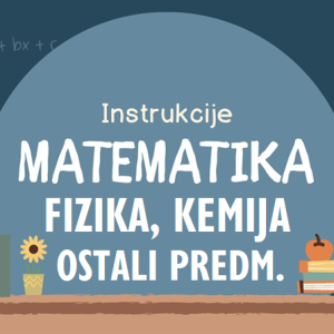 Klasične i online poduke: Matematika, Kemija, Fizika, Elektrotehnika, Mehanika, Biokemija, Termodin.