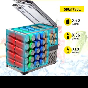Auto kompresorski frizider 55 lit 12/24v 220v novo nekorišteno