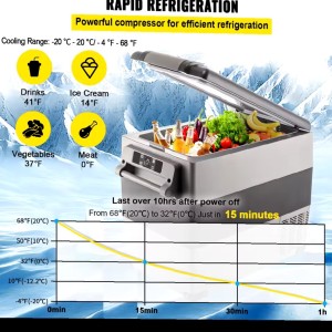 Auto kompresorski frizider 55 lit 12/24v 220v novo nekorišteno