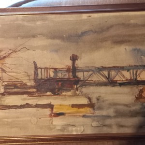 Ulje na platnu 50 x 87,Osor,Franjo Koren.