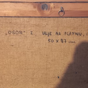 Ulje na platnu 50 x 87,Osor,Franjo Koren.