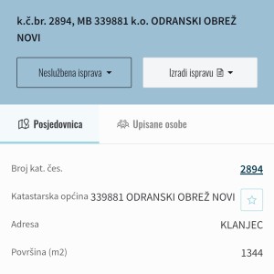 Prodajem građevinsko zemljište Odranski Obrež