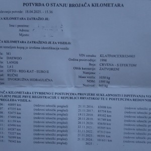DAEWOO LANOS-KO NOVI- SAMO102.000 KM