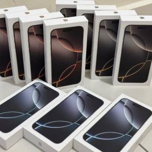 Apple iPhone 16 Pro 128GB = 550 EUR, iPhone 16 Pro Max 256GB = 650 EUR