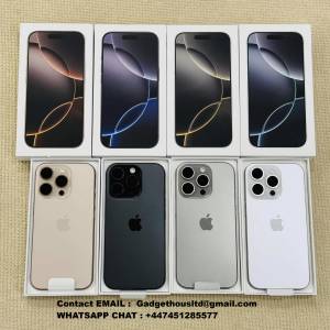 Apple iPhone 16 Pro 128GB = 550 EUR, iPhone 16 Pro Max 256GB = 650 EUR