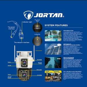 Jortan 4MP 2K WIFI IP kamera za vanjsko osiguranje 8X zumiranje