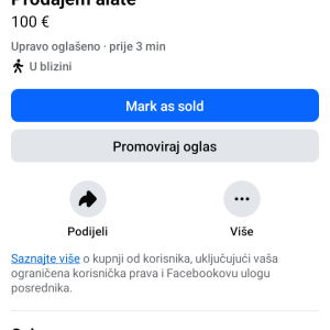 Prodajem alate