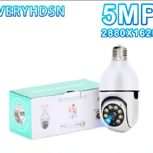 SmartCam 5MP PTZ E27 žarulja nadzorna kamera