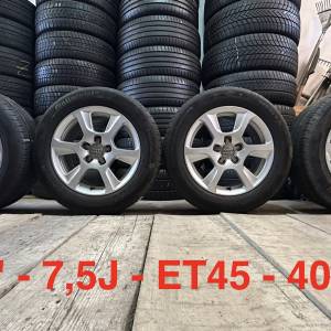 AUDI SET 5X112 16" GUME CONTINENTAL 225/55R16 / 4 KOMADA