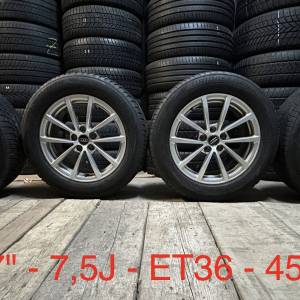 AUDI SET 5X112 17" GUME BRIDGESTONE 225/60R17 / 4 KOMADA