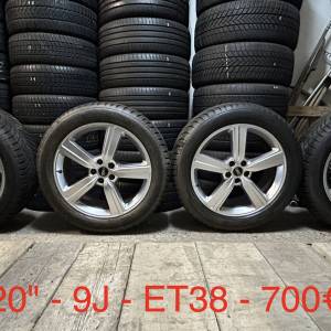 AUDI SET 5X112 20" GUME BRIDGESTONE 255/50R20 / 4 KOMADA