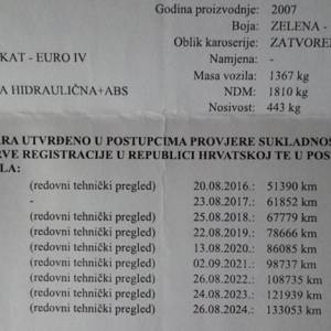 Meriva 2007g 1.4i 16v 136tkm od 1. vlasnika, reg 9/25