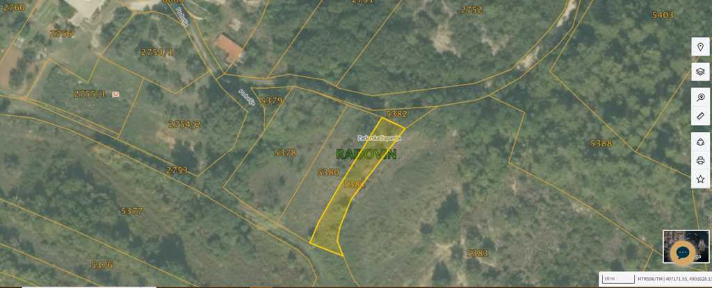 Prodaja građevinskog zemljišta, Zadar, Općina Ražanac,naselje Podvršje