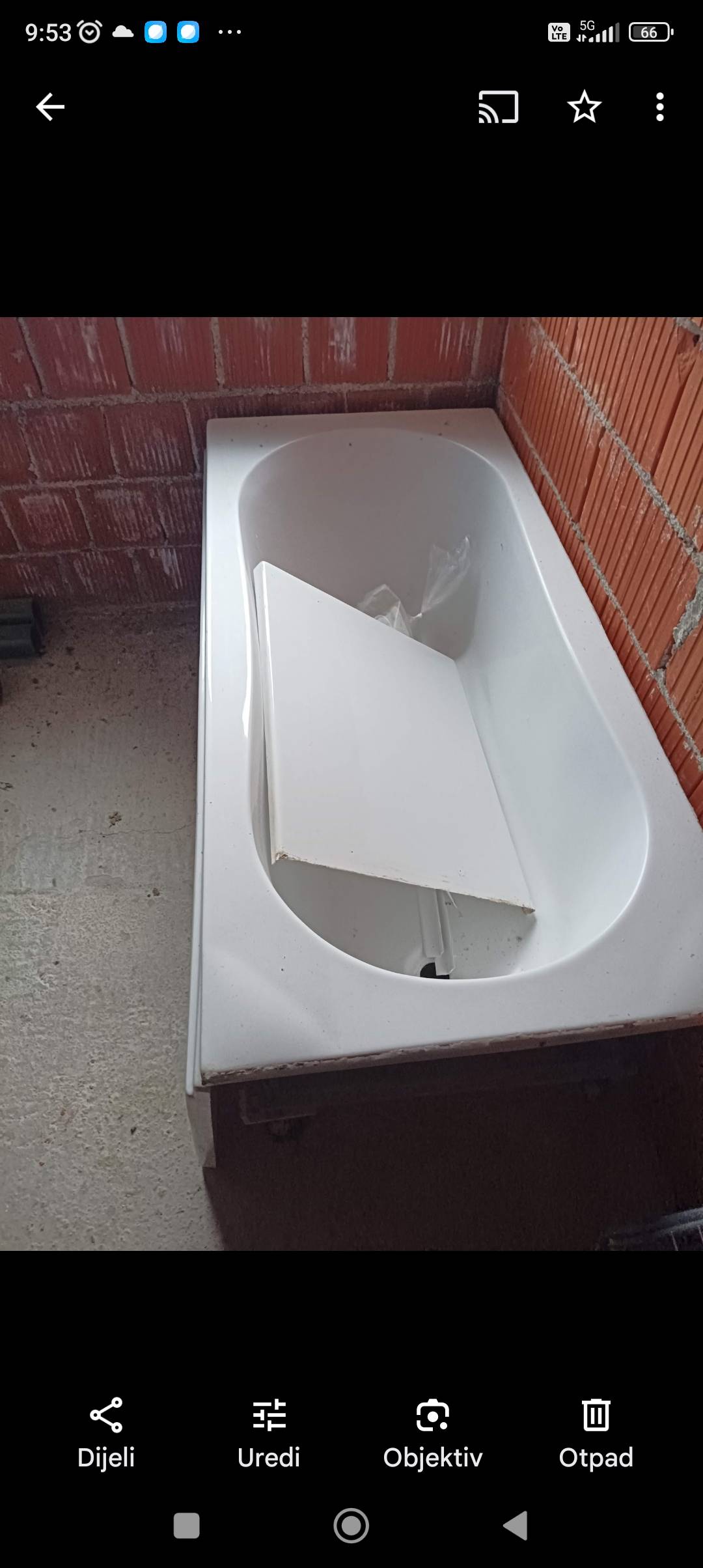 Prodajem pvc  kadu 150×70