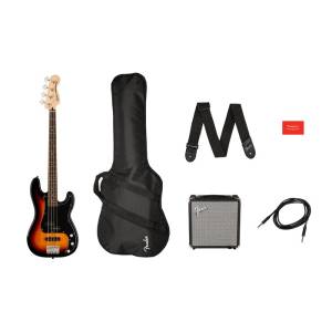 SQUIER AFFINITY PACK PJ-BASS LRL 3TS+RUMBLE 15+NAVLAKA+PRIBOR+BAS GIT.