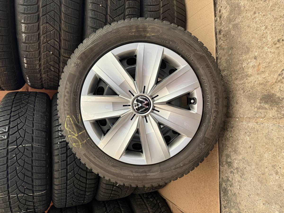 VW SET ČELIČNIH 5X112 16" GUME HANKOOK 205/55R16 / 4 KOMADA