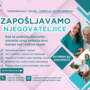 ZAPOŠLJAVAMO NJEGOVATELJICE U NJEMAČKOJ!