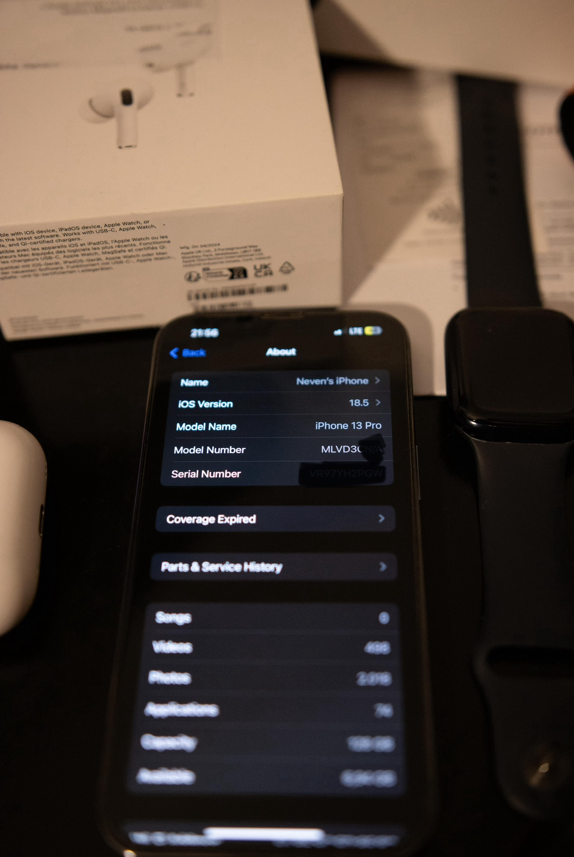 iPhone 13 Pro + Apple Watch Series 8 + AirPods Pro 2 + AirTag x2