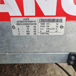 Lider 2C250 auto prikolica
