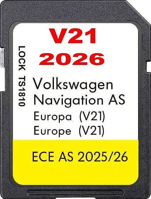 VW ŠKODA SEAT navigacija SD kartica sa najnovijim kartama 2025.-2026.