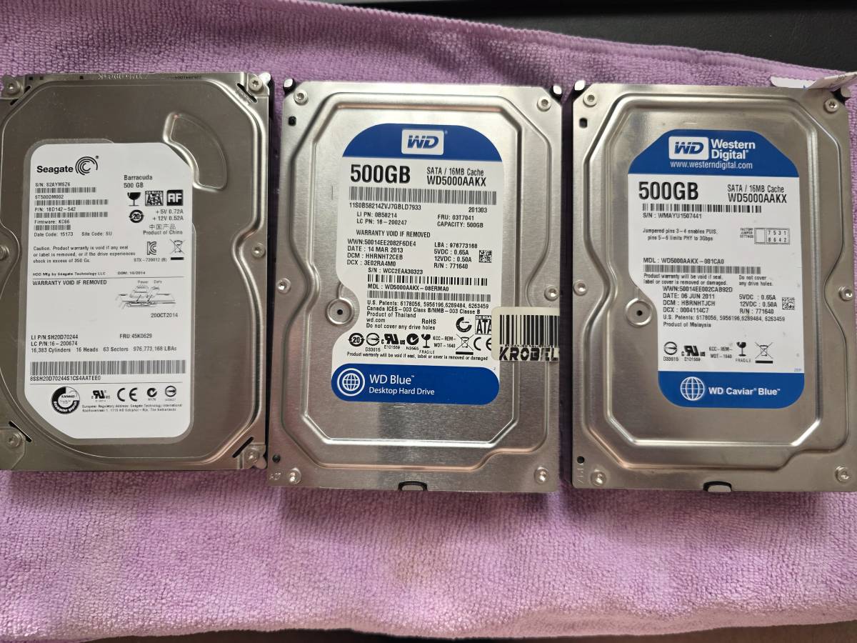 Western digital HDD 3.5inch, 500GB