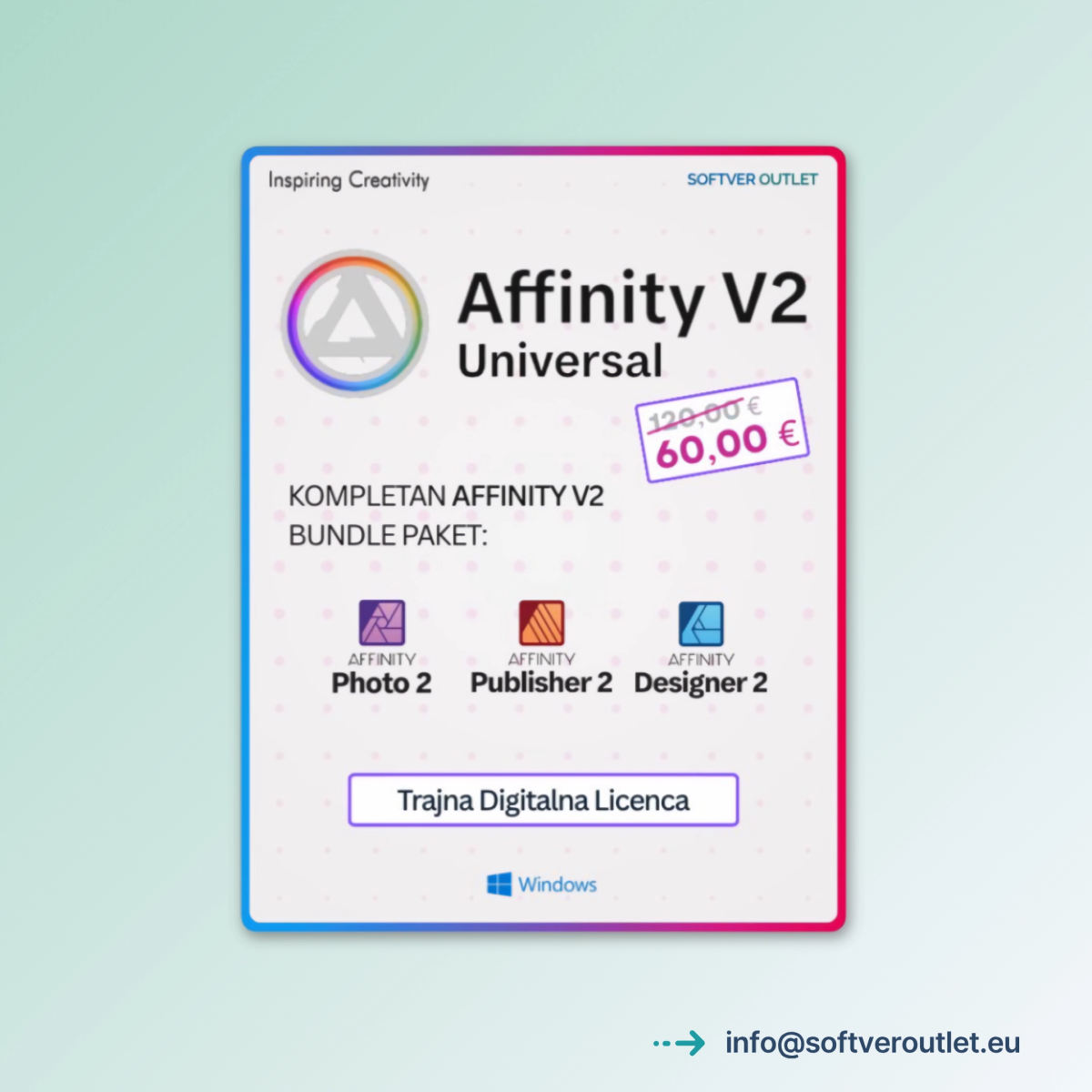 Affinity V2 Bundle Komplet - Trajna Licenca