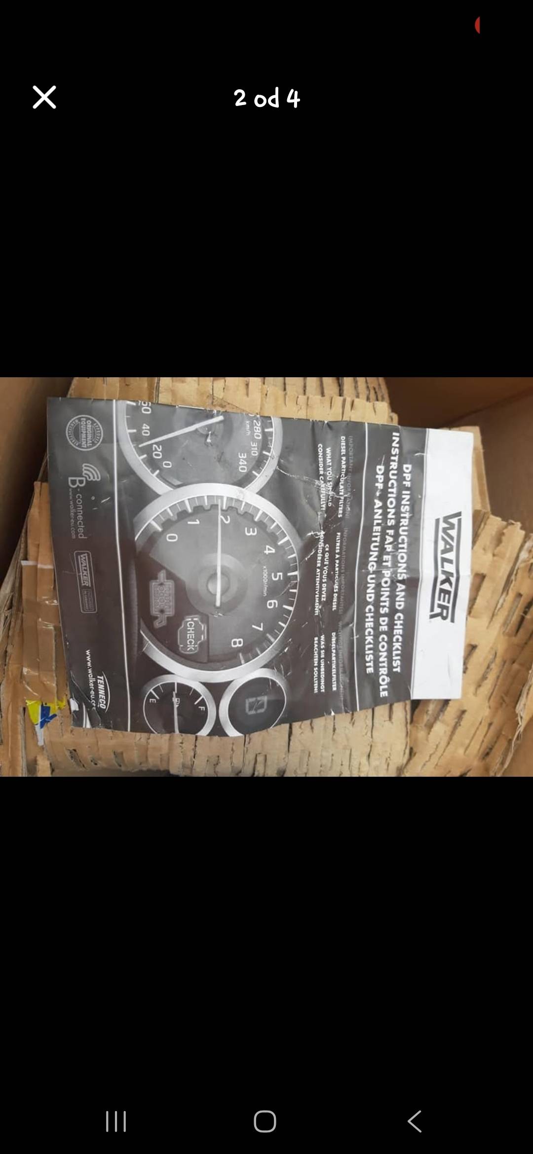 DPF filter orginal"WALKER"