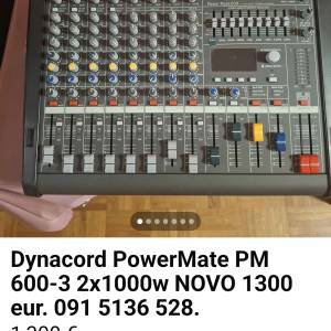 Dynacord PM 600 3x1000w novo zapakirano, made in Germany