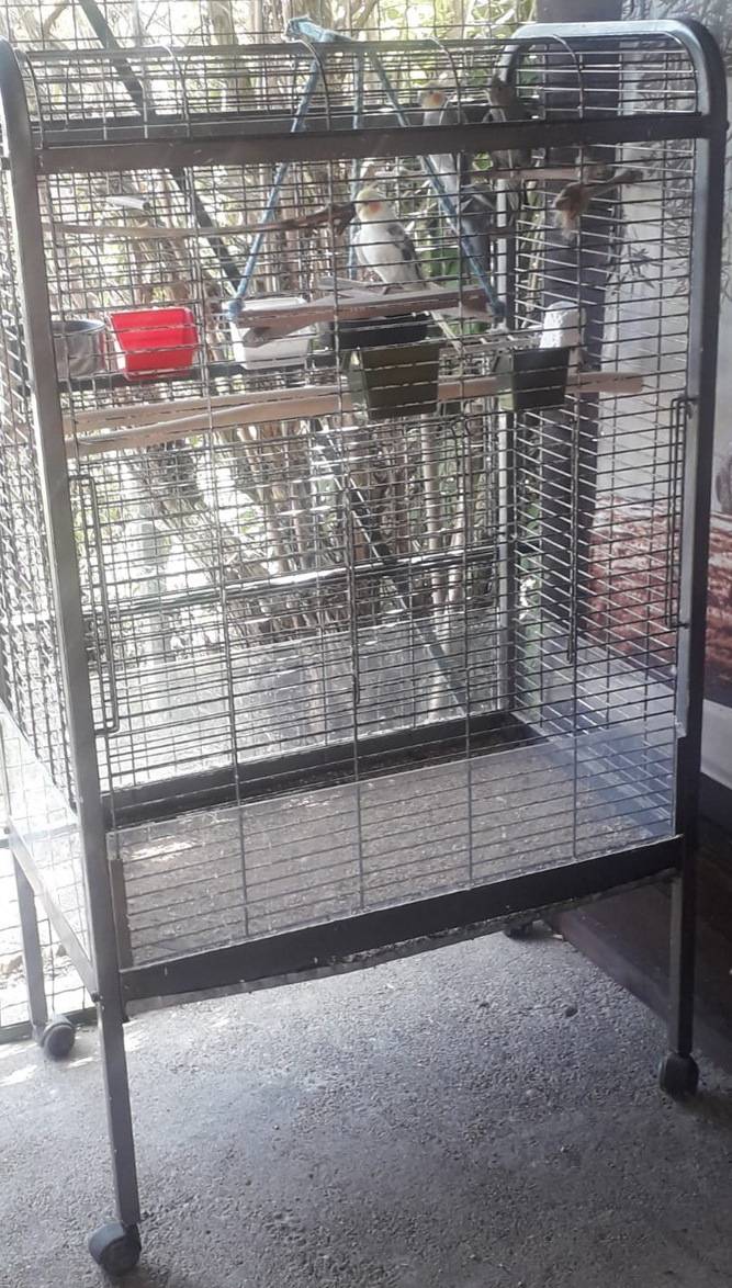 Kavez za ptice metalni na kotačima 140x45