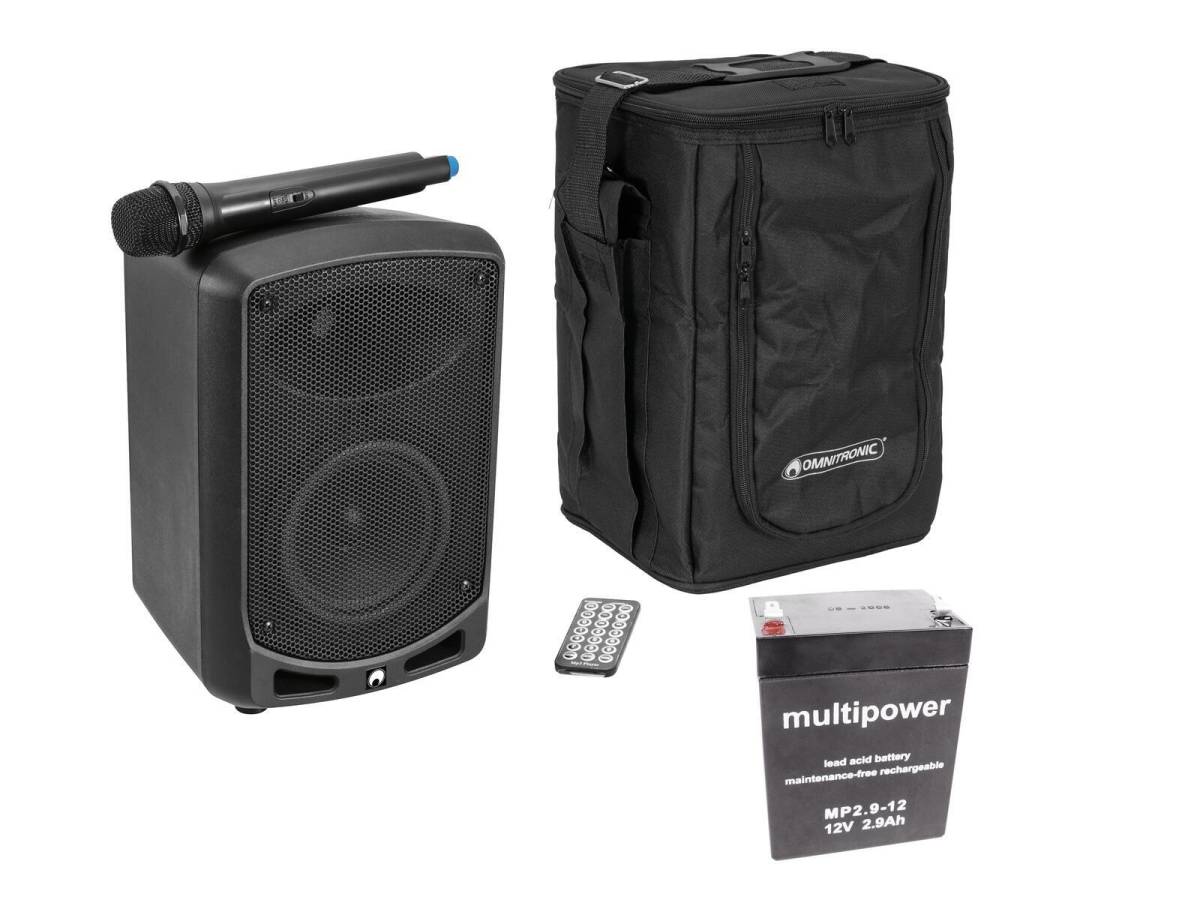 OMNITRONIC Set WAMS-65BT bluetooth, USB,mp3 prenosni zvučnik sa bateri