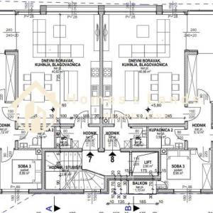 Pag,Povljana,penthouse(S7)128 m2  s krovnom terasom i bazenom na krovu
