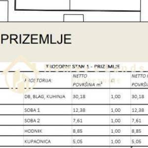 Sesvete,3-soban stan(S1)81m2 s vrtom i parkingom u zgradi s liftom