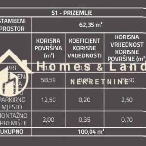 Sesvete,centar,3-soban stan 100m2 (S1)s velikim vrtom i parkingom