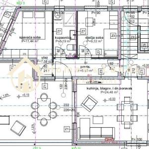 Sesvete,Kraljevečki Novaki 4-S stan(S3Z1) 75m2 s terasom i parkingom