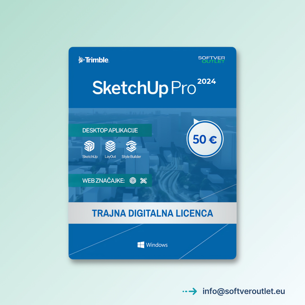 SketchUp Pro 2024 - Trajna Licenca