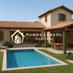 Tinjan,prekrasna obiteljska villa s bazenom 150m2 s okućnicom 621m2