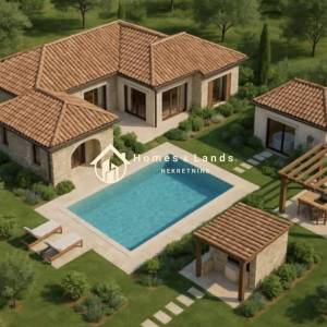 Tinjan,prekrasna obiteljska villa s bazenom 150m2 s okućnicom 621m2