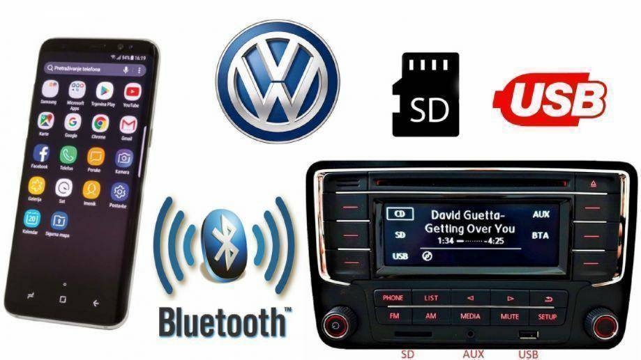 VW radio ORIGINAL-Golf 5,6,Caddy,Passat,Polo itd...TELEFON,USB, CDmp3